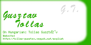 gusztav tollas business card